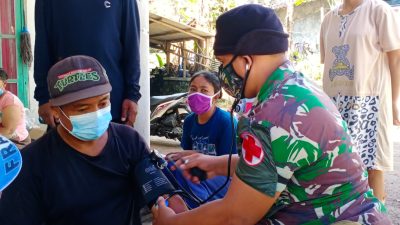 Peduli Kesehatan,TNI Laksanakan Pemeriksaan Kesehatan Warga Yang Terdampak APG Gunung Semeru