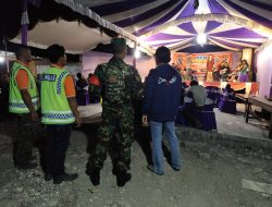 Babinsa Koramil 20/Ngluyu Laksanakan Pengamanan Pelaksanaan Hiburan di Wilayah Binaan