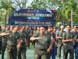 Perkuat Sinergitas, Jajaran TNI/Polri di Magetan Gelar Olahraga Bersama